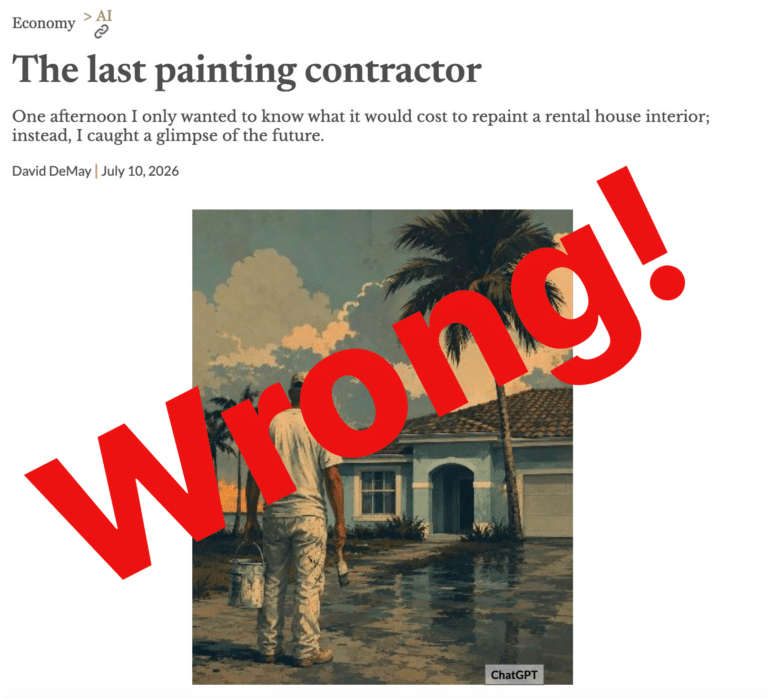 Columnist declares end of painting contractors